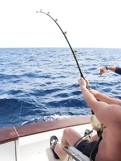 Кабо-Верде, 03.03.2013 — север Сан-Николау: «DI MEU», капитан Калу, марлин 334 кг