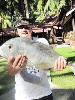 Андаманы, остров Хэвлок: GT до 15, барракуда 16, тунцы и груперы