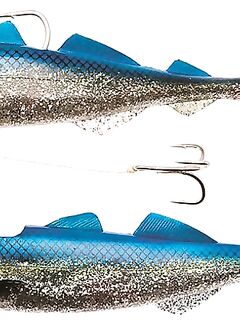 Силикон под большую головку: проще взять джиг 400–500 г крючок 16/0 — подойдёт любой