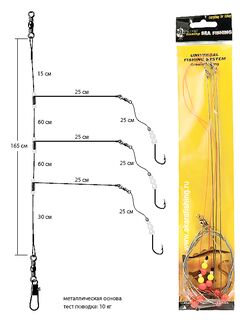 Карелия, снасть: пилькер как груз, морской монтаж и плетня 0.45
