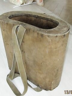 Чупа, Карелия: «майдан»-шарабан — деревянный ящик с лямками