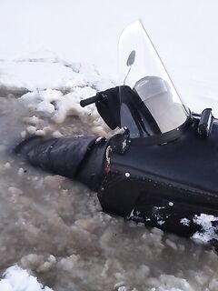 Haukka шлёт приветы: ледовая обстановка у посёлка, на снежике едва успел выпрыгнуть