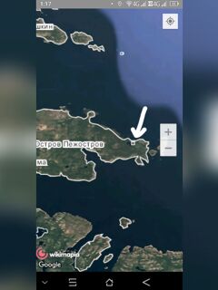 До Гридино при погоде — на Пежострове точка вот тут?