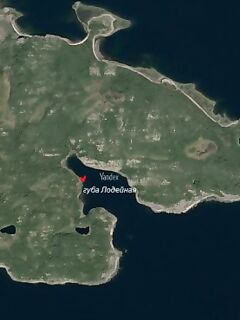 План по Лодейной губе: отметил точки и возможный выход на две лодки