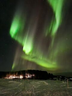 Карелия: Чупа в огнях, северное сияние и чемодан — снова вызвали в Мурманск