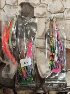 Гирлянда 3–5 крючков с силиконом и креветкой — груз «балерина» 50–70