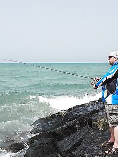 ОАЭ, береговая рыбалка Шарджа, Аджман — прилив решает, фрикцион не душить