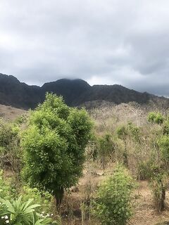 Пемутеран без дождя и тучи над горой