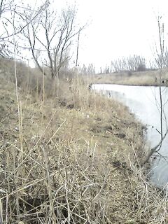 Еланчик с российской стороны, чистые берега и дождь