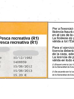 Каталонская лицензия на рыбалку — оплата и проверка