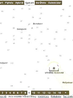 Норвегия, карта фьорда: овраг, банки и «поляна» на выходе