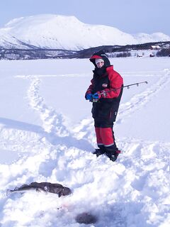 Зимняя морская рыбалка под Тромсё: лунки, снасти и дрейф ноль