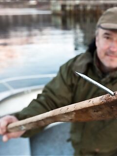 Нож и крюк для Норвегии оглушение и добор рыбы