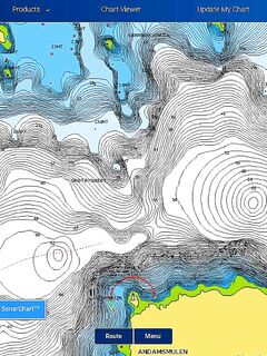 Рельеф дна в Норвегии на Навиониксе: включайте SonarChart для морской рыбалки