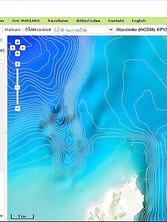 Поиск скрея с течениями и глубинами 50–200 м