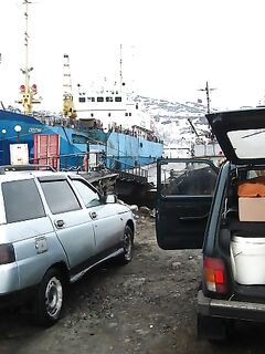 Выезд на п-ов Рыбачий — КПП, лёд и Линахамари