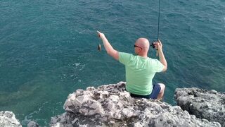 Адриатическое море, Будва: береговая ловля с ультралайтом и пилькерами