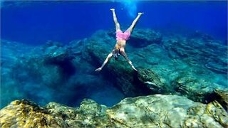 Крит, Северная бухта и Портовый молл: морской спиннинг по барракуде с берега на хардбейты