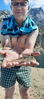 Крым, Чёрное море: ночная ловля ставриды и скорпены с дроп-шотом среди камней и расщелин у моря