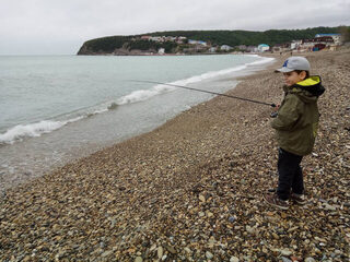 Чёрное море, Новомихайловский: морская рыбалка в конце мая и начале июня