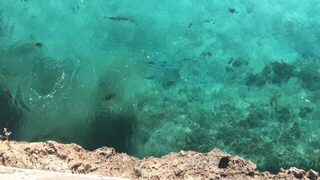 Майорка, Cala dOr: ловля барракуды воблерами с берега в местных бухтах