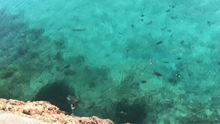 Майорка, Cala dOr: ловля барракуды воблерами с берега в местных бухтах