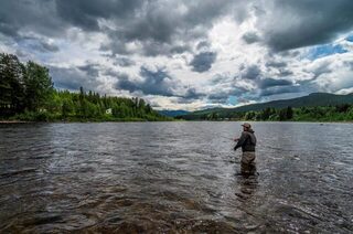 Норвегия, река Glomma и Atna river: ловля форели и хариуса спиннингом и бомбардой на течении