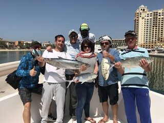Дубай, ОАЭ: на шеринговой рыбалке освоили кастинг и взяли King Fish 8-9 кг