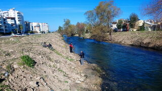 Морская рыбалка, Турция, Анталийское побережье: волнорез и старый порт перед Новым годом