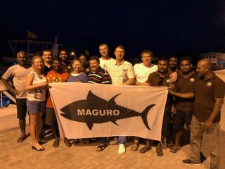 Мальдивы 2018: желтоперый, собакозубый и синеперый тунец, парусники и джиг 230 граммов