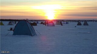 Россия, Белое море, Луда и Унская губа: открытие сезона, ночная морская рыбалка на навагу зимой