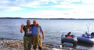 Белое море, Чупа: морская рыбалка в сильный ветер и тяжелый путь по волне
