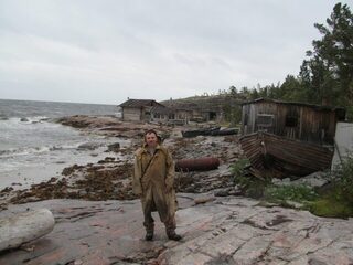 Белое море, Карелия: остров Сидоров и Черемшиха, рыбалка на треску с лодки после трехдневного шторма