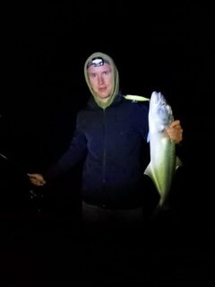 Турция, Анталийское побережье - ночная морская рыбалка за луфарем на косе